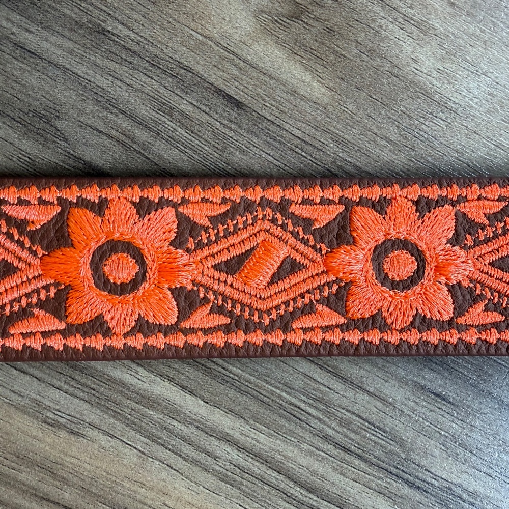 Last One - Rebecca Minkoff Embroidered Guitar Strap Purse Strap - Picture 2 of 11